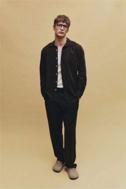 قميص كم طويل