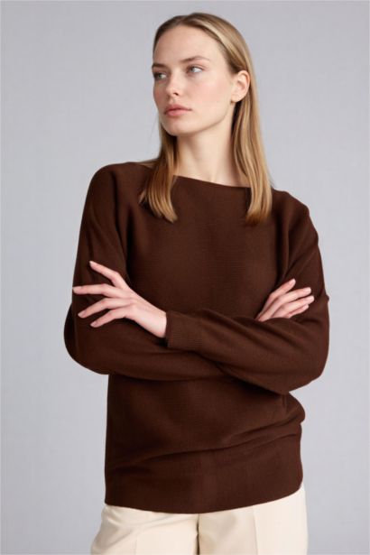 Boat Collar Knitwear Pullover