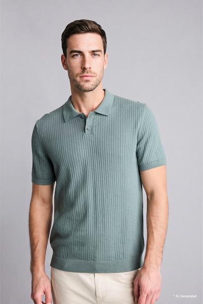 Standard Fit Short Sleeve Polo T-Shirt