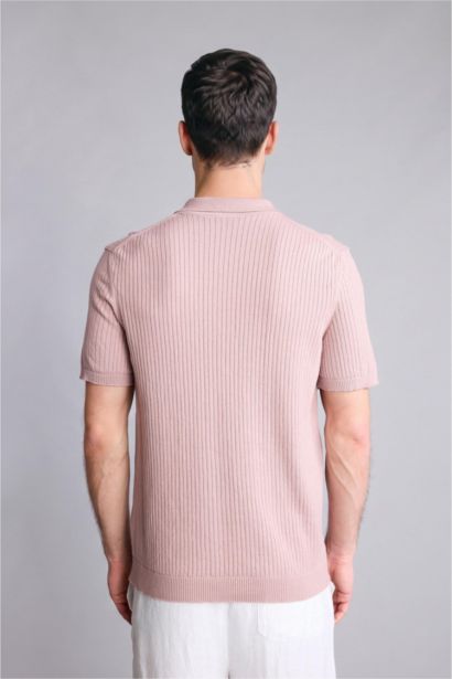 Standard Fit Polo Collar Short Sleeve Polo T-Shirt
