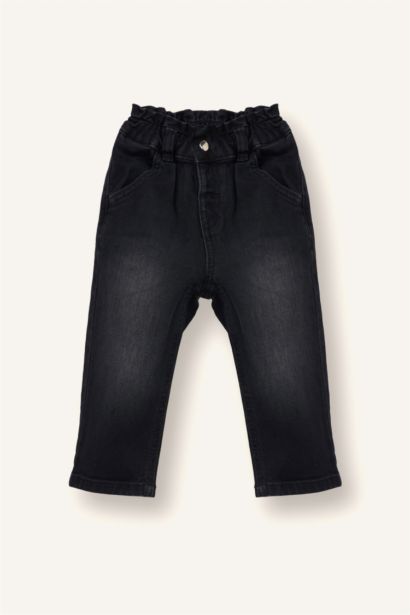 Baby Girl Paperbag Flared Jeans