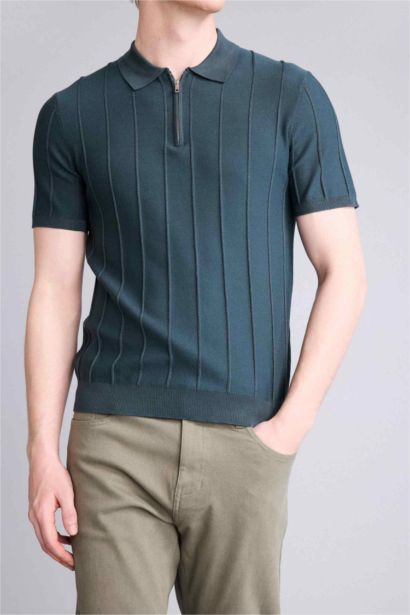 Standard Fit Short Sleeved Polo T-Shirt