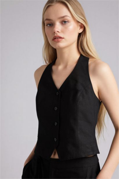Жилет из льна для женщин