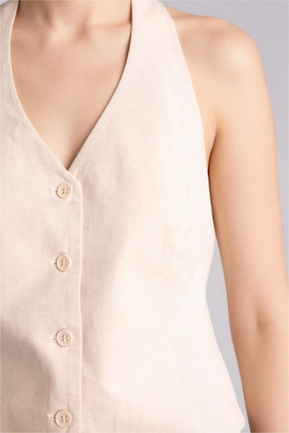 Жилет из льна для женщин