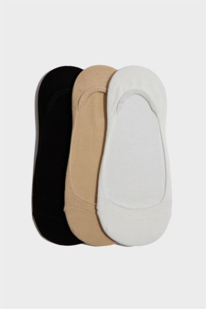 Lot de 3 Chaussettes ballerines en coton pour femme