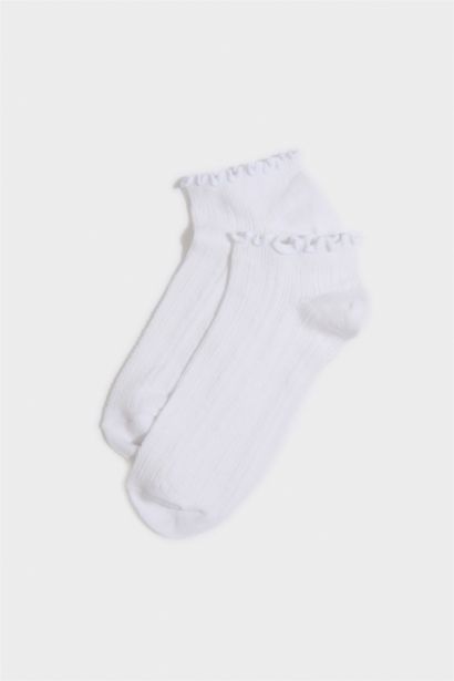 3'lü Pamuklu Patik Çorap