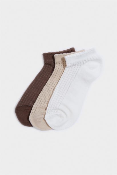 Lot de 3 Chaussettes invisibles en coton pour femme