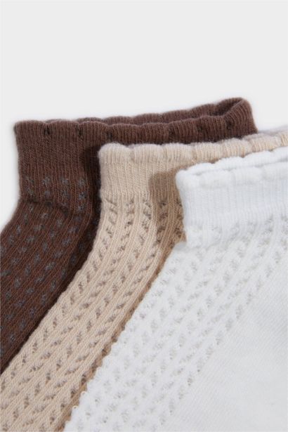 Lot de 3 Chaussettes invisibles en coton pour femme