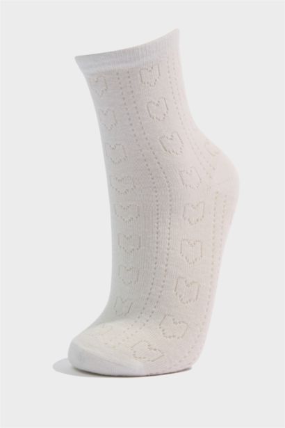 Kadın Ajur 3'lü Pamuklu Soket Çorap