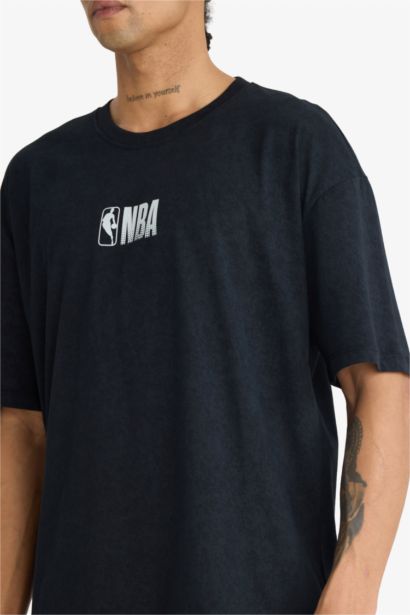 NBA Wordmark Back Printed Short Sleeve T-Shirt