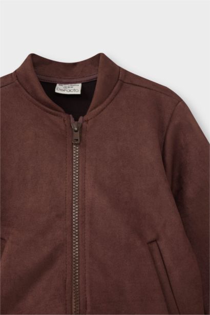 Boy Suede Bomber Jacket