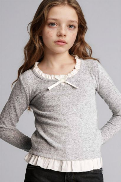 تيشيرت ردن طويل قصة مريحة