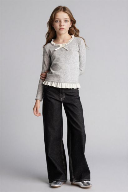 تيشيرت ردن طويل قصة مريحة