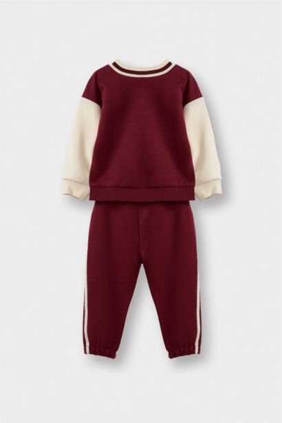 2 piece Regular Fit Shirt Collar Slogan Set