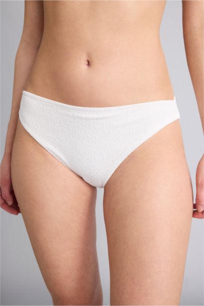 Regular Fit кринкл мата бикини асты