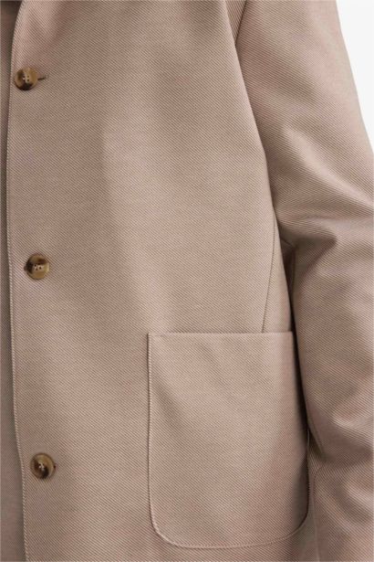 Regular Fit Polo Collar Blazer