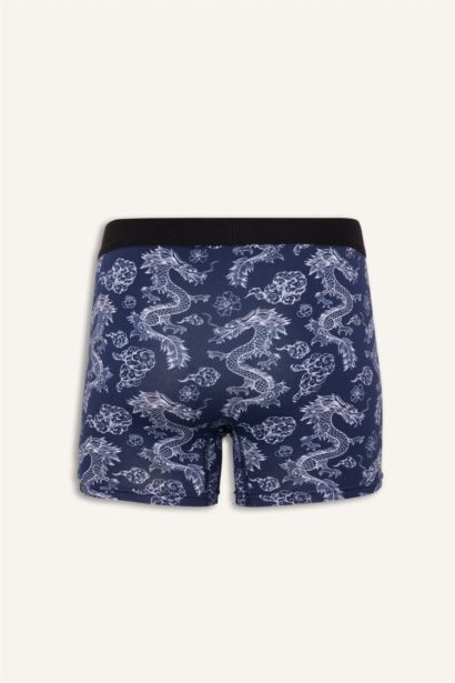 Regular Fit Hayvan Baskılı 3'lü Boxer