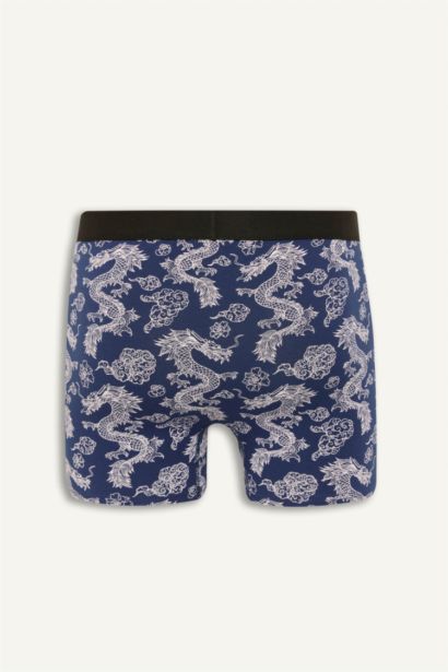 Regular Fıt Hayvan Baskılı 3'lü Boxer