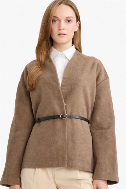 قميص ردن طويل مظهرصوفي بياخة مدورة