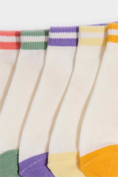 Lot de 5 Chaussettes invisibles en coton pour fille