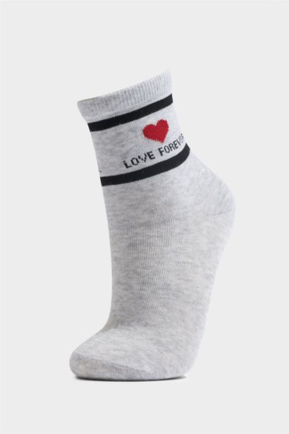 3'lü Pamuklu Patik Çorap Kız Çocuk