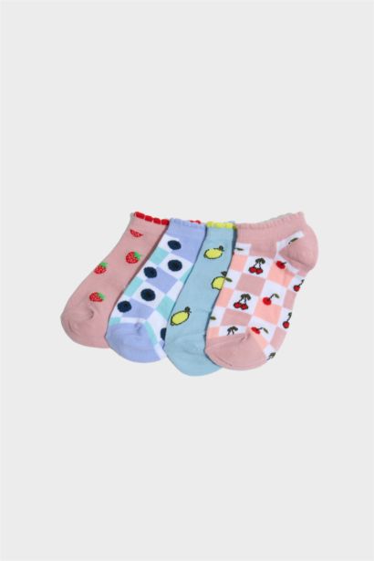 Lot de 5 Chaussettes invisibles en coton pour fille