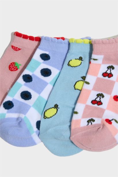 Lot de 5 Chaussettes invisibles en coton pour fille