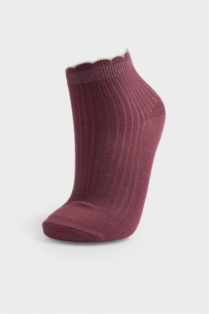 5'li Pamuklu Patik Çorap Kız Çocuk