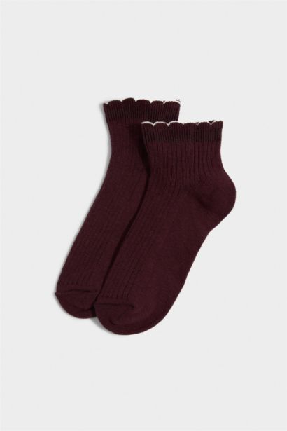 5'li Pamuklu Patik Çorap Kız Çocuk