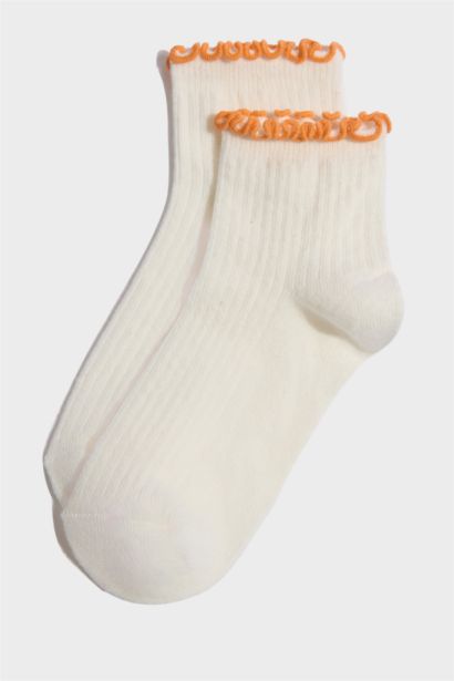 3'lü Pamuklu Patik Çorap Kız Çocuk
