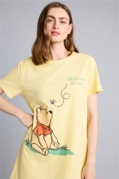 Wınnıe The Pooh Bisiklet Yaka Gecelik