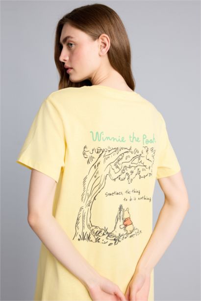 Wınnıe The Pooh Bisiklet Yaka Gecelik