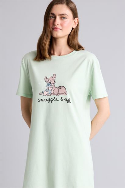 Disney Lisanslı Regular Fit Kısa Kollu Gecelik