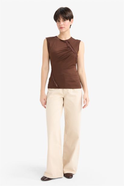 Slim Fit Crew Neck Tank Top