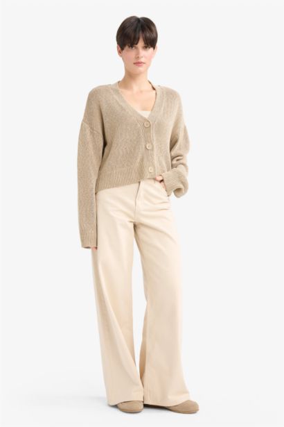 Relax Fit V-Neck Knitwear Cardigan