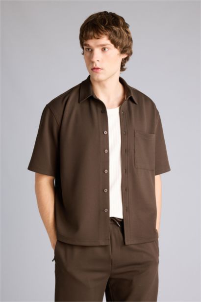 Эластик матадан Boxy Fit жейде