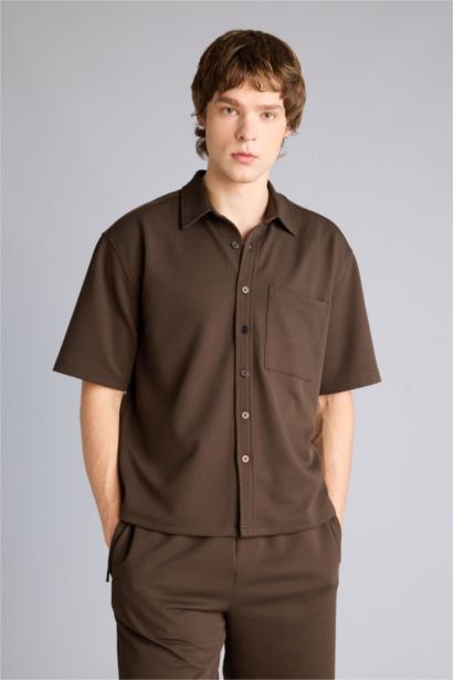 Эластик матадан Boxy Fit жейде