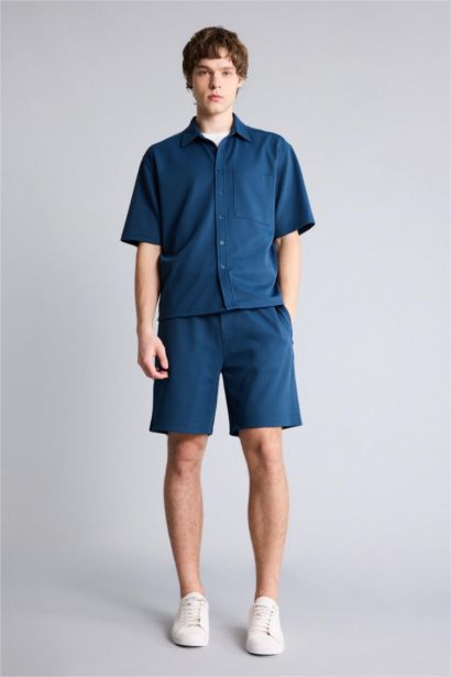 Рубашка Boxy Fit из эластичной ткани