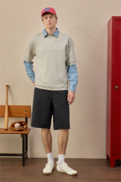 Baggy Fit Bermuda Shorts