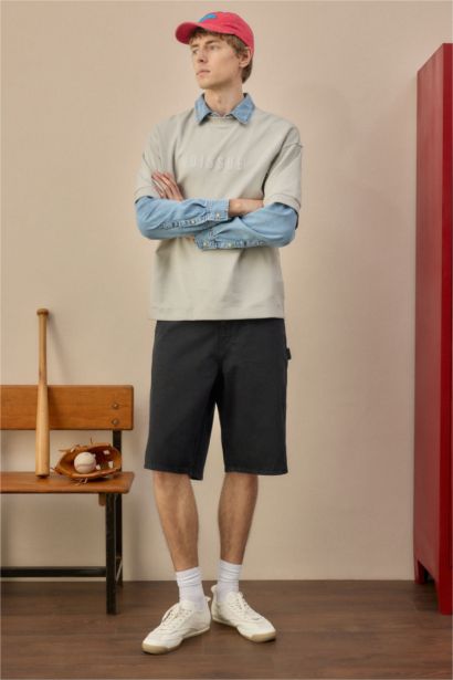 Baggy Fit Bermuda Shorts