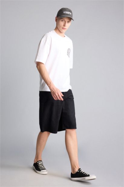 Baggy Fit Bermuda Shorts