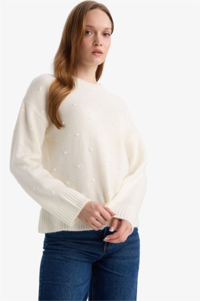 Relax Fit Crew Neck Knitwear Pullover