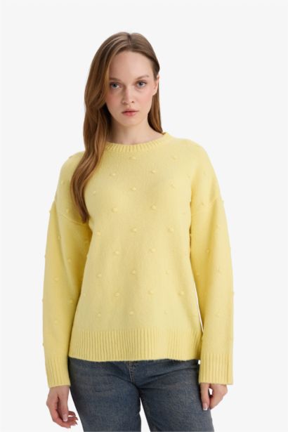Relax Fit Crew Neck Knitwear Pullover