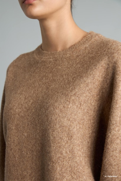 Knitted Crew Neck Pullover