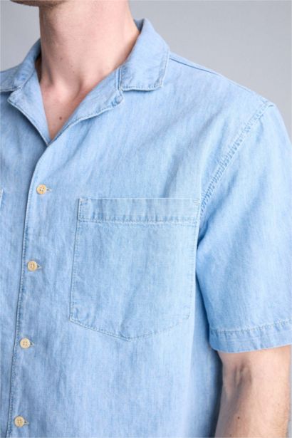 Relax Fit Cotton Short Sleeve Shirt