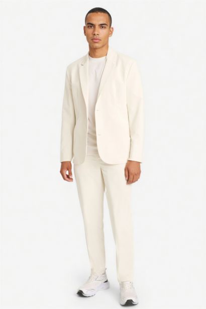 Teknik Kumaştan Esnek Blazer Ceket