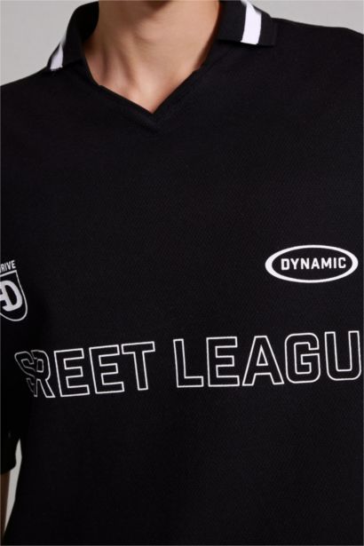 Loose Fıt Kısa Kollu Polo Tişört