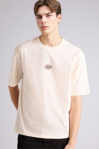 تيشيرت 100% قطن اوفر سايز مطبوع