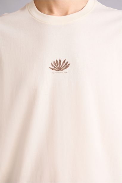 تيشيرت 100% قطن اوفر سايز مطبوع