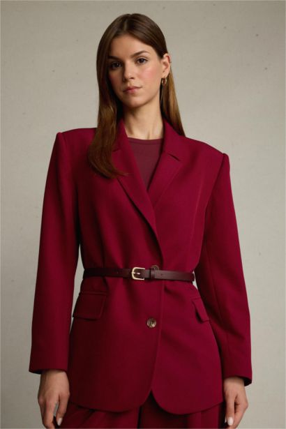 Düğmeli Blazer Ceket